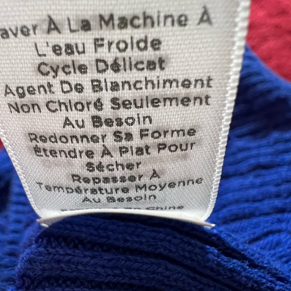 *Small Brilliant Royal Blue Fitted Crew Neck Sweater Talbot - Picture 6 of 14